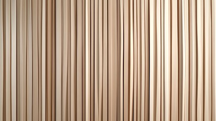 Fototapeta premium Wooden wall background with vertical slats, texture of natural wood paneling for interior design or backdrop. Wooden paneling wall. 