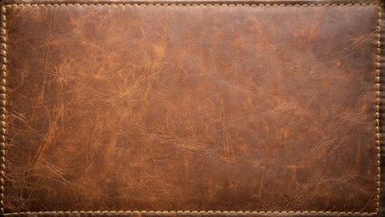 Distressed old brown leather background with subtle texture and worn edges, aged look, leather furniture, textured background, distressed leather, rustic decor