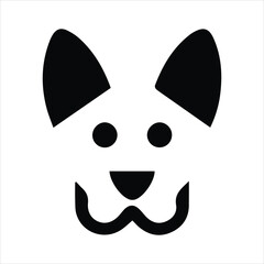 Customizable hound vector icon for easy modifications