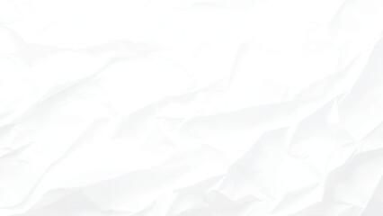 Crumpled white paper texture or paper background for design with copy space for text or image.