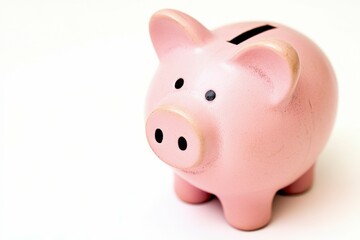 Diverse Piggy Banks on White Background