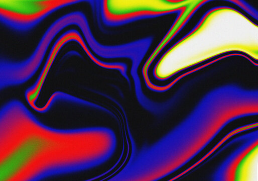 background blur retro rainbow color, liquid wavy marble gradient background with liquify noise grainy texture