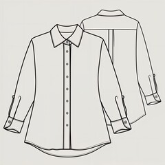 RESORT COLLAR LONG SLEEVES FRONT