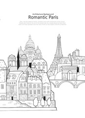 Paris In France Landscape Background 