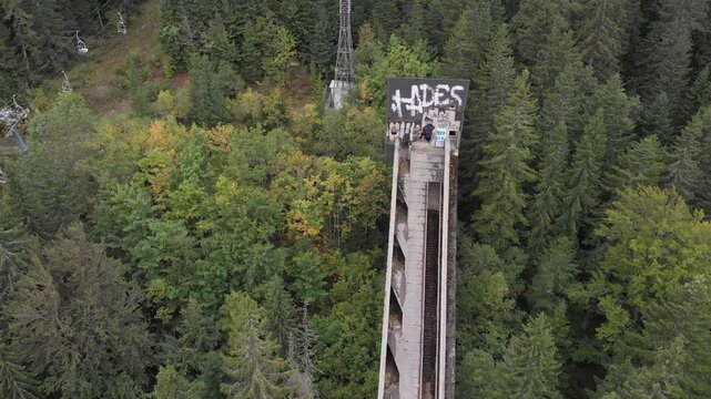 Aerial: Igmar Olympic Jumps in Sarajevo