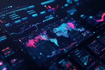 Obraz premium Clean statistical visuals featuring simplified icons for clear data representation and enhanced understanding.