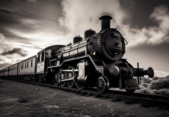 Obraz premium Dignified Departure: The Allure of Yesteryear