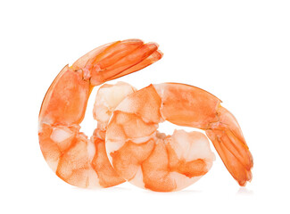 shrimps isolated on a white background