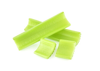 Celery isolated on white background