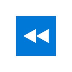 Blue Rewind Icon
