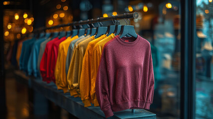 Obraz premium Design an impactful cover photo for a fashion brand specializing in t-shirts and sweatshirts.
