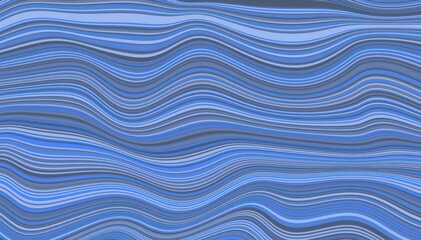 Abstract Background with Wavy Lines in Shades of Blue and Gray