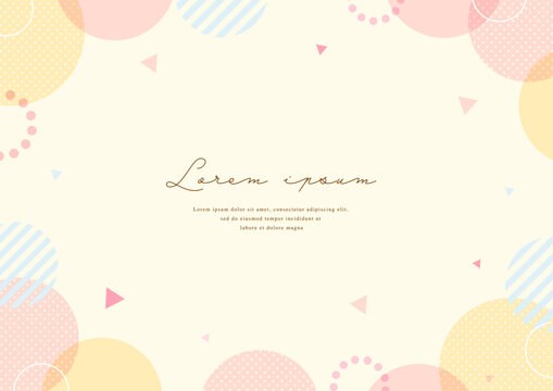 Pop geometric background design