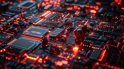 An Abstract Technology Background is a Work of Art That