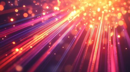 Bright Flare of Multicolored Lines 8K Photorealistic Ultra