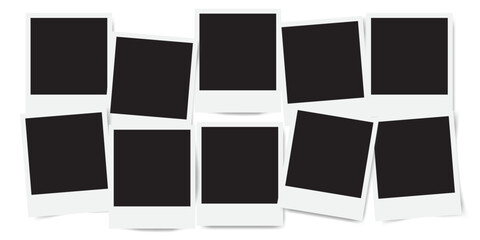 Minimalistic photo layout for geometric frames in wedding albums.