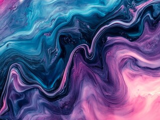 Obraz premium Flowing water liquid background - ai