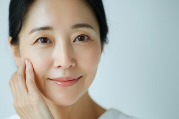 Naklejka premium 女性スキンケアイメージ