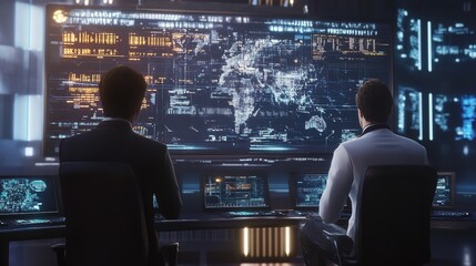 IT Consultant Presenting Tag Cloud About Information