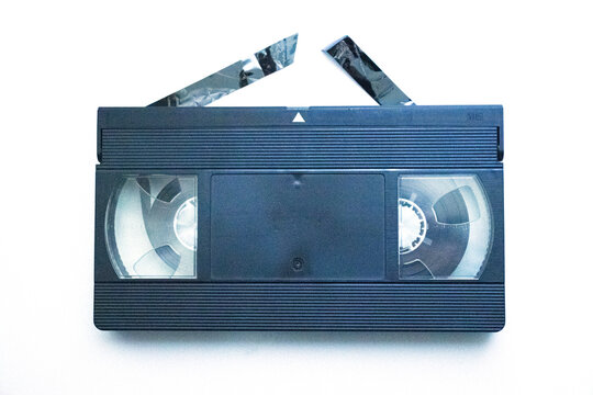 Photographs of videotapes that have run out of tape