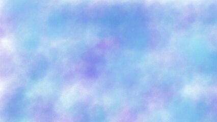 Abstract watercolor background in blue color with paper grain texture.