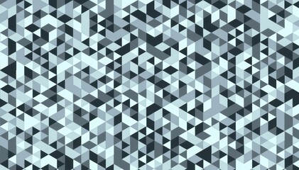 Abstract Geometric Background with Triangles in Shades of Gray and Blue