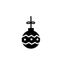 christmas ball silhouette icon