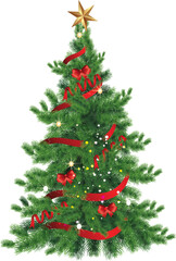 This Vector Christmas Tree illustration provides a beautifully realistic and high-quality depiction of a holiday tree, perfect for seasonal designs and decorations. Easy editable to EPS10 file.