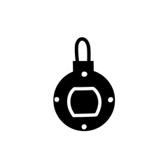 christmas ball silhouette icon