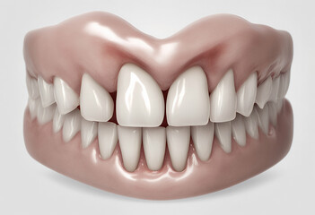 Obraz premium isolated tooth white soft dentures