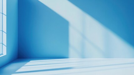 Obraz premium Bright blue background, uniform and clean, with no additional elements