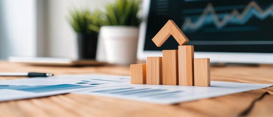 Closeup of a digital campaign on a screen, focus on strategy and execution, organized workspace