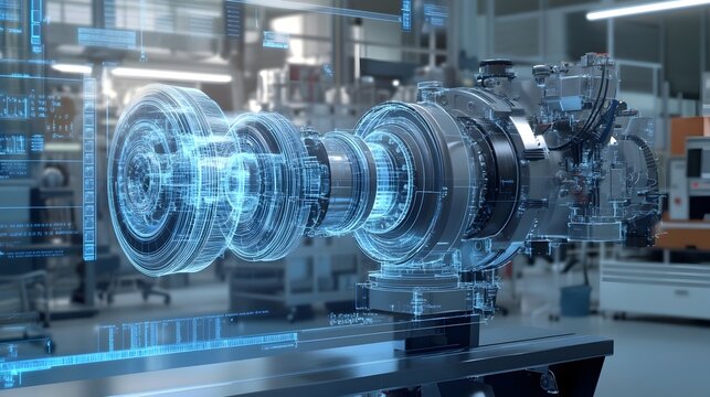 Cross Section of an Advanced Jet Turbine Engine for Power and Transportation