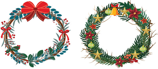 The Christmas Wreath is crafted with a natural, realistic look, making it suitable for both modern and traditional holiday themes, ensuring seamless integration into any project.