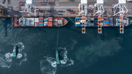 Container cargo ship global business logistic import export transportation, Container cargo ship...