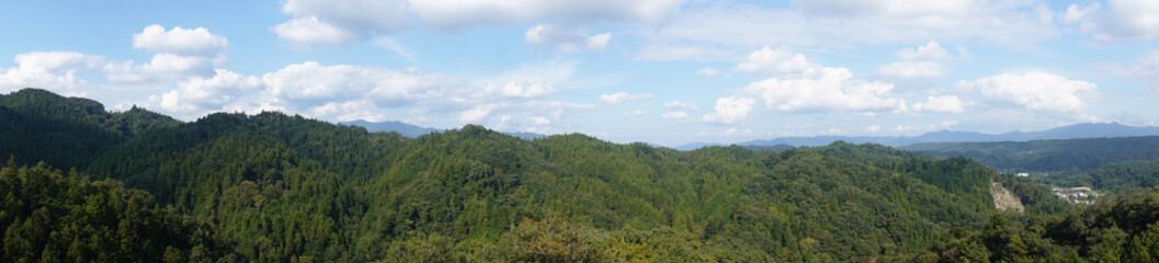法性（ほうしょう）寺／「お船岩（舟型の岩山）」の上から見るパノラマの景色【ジオパーク秩父】日本埼玉県秩父郡小鹿野町