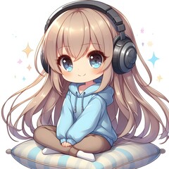 Chibi Music Lover Girl