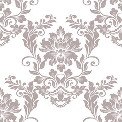 damask pattern vintage with intricate floral and ornamental designs. This classic, elegant design is perfect for wallpapers, textiles, wrapping paper, and interior decor.