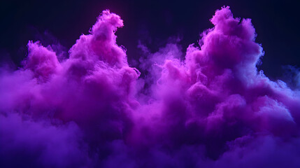 Fototapeta premium Purple Smoke Clouds Abstract Background