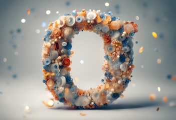 fusion collection bw joy whimsical style various background variable black and white letter O abstract