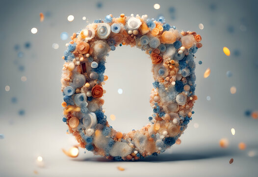 fusion collection bw joy whimsical style various background variable black and white letter O abstract