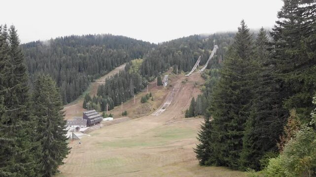 Aerial: Igmar Olympic Jumps in Sarajevo