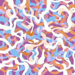 Abstract geometric wavy zigzag layered marble texture Light pastel colors Purple background