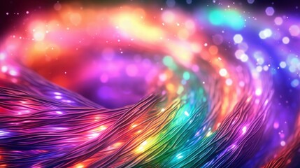 Obraz premium Abstract Rainbow Lights Background