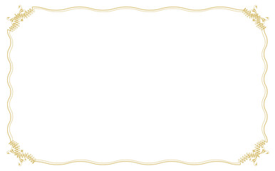 金の装飾背景フレーム素材
