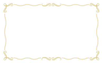 金の装飾背景フレーム素材