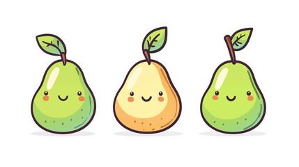 cartoon pear illustration
