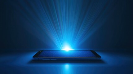 Smartphone with Glowing Light