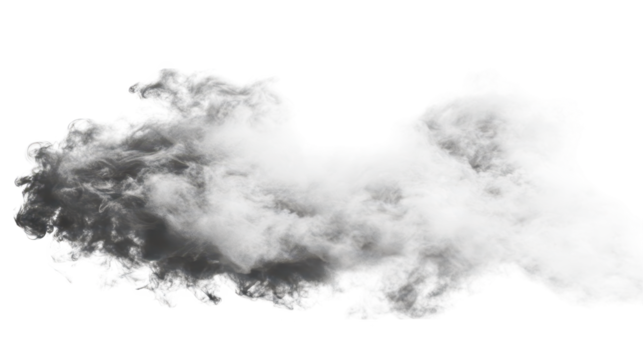 Intriguing cloud formation resembling a geographical map in vivid blue sky