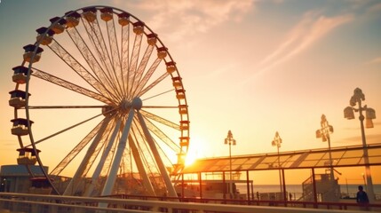 Ferris Wheel Sunset